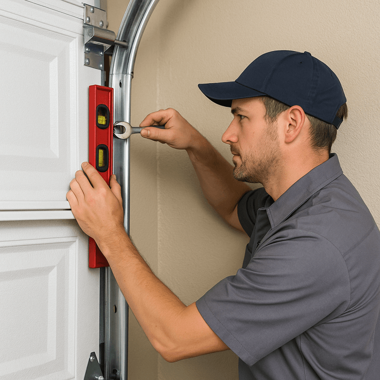 Garage Door Track Alignment
